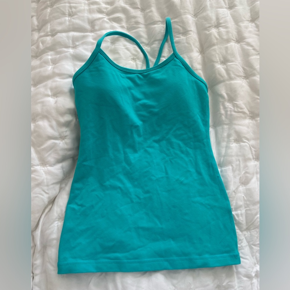 LULULEMON rare vintage racerback tank color: aqua, size: xs